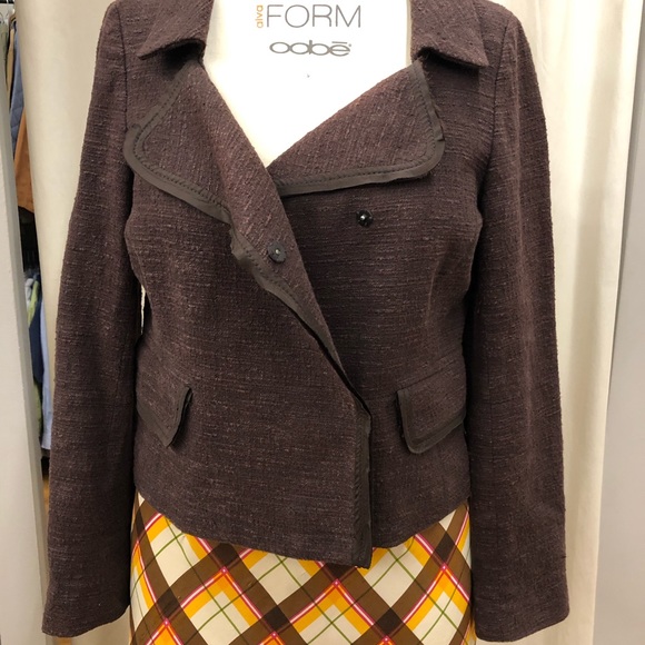 Raw silk blazer - Picture 3 of 5